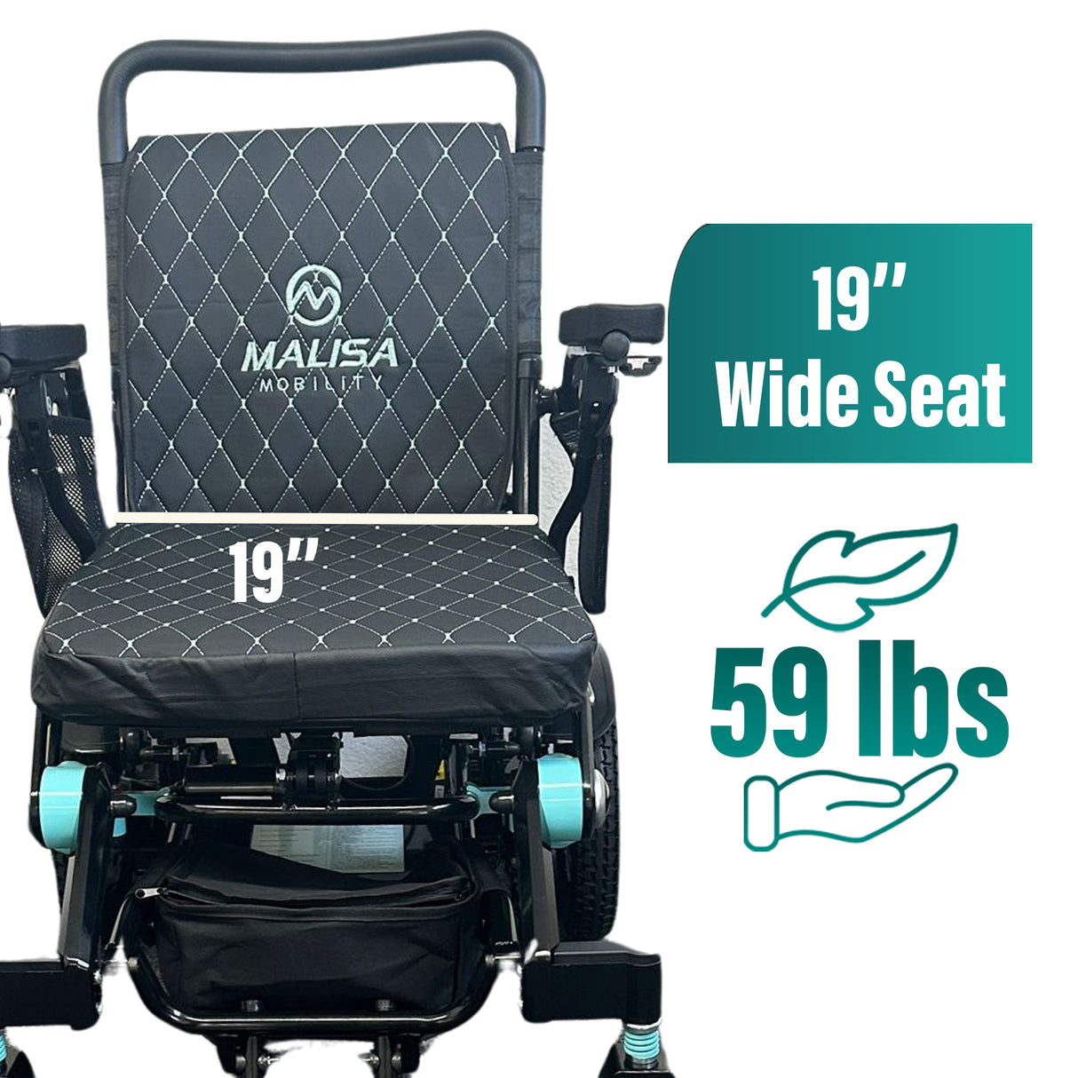 Malisa Mobility Manual Folding Power Wheelchair MLS-10MF