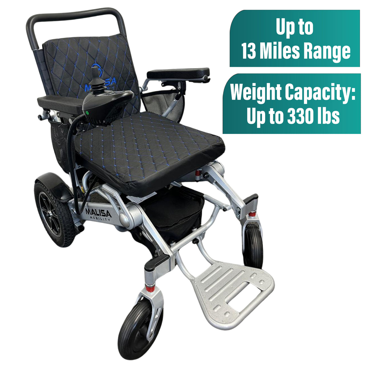 Leather MLS10AF Electric Wheelchair – Remote Control & Airline Approved