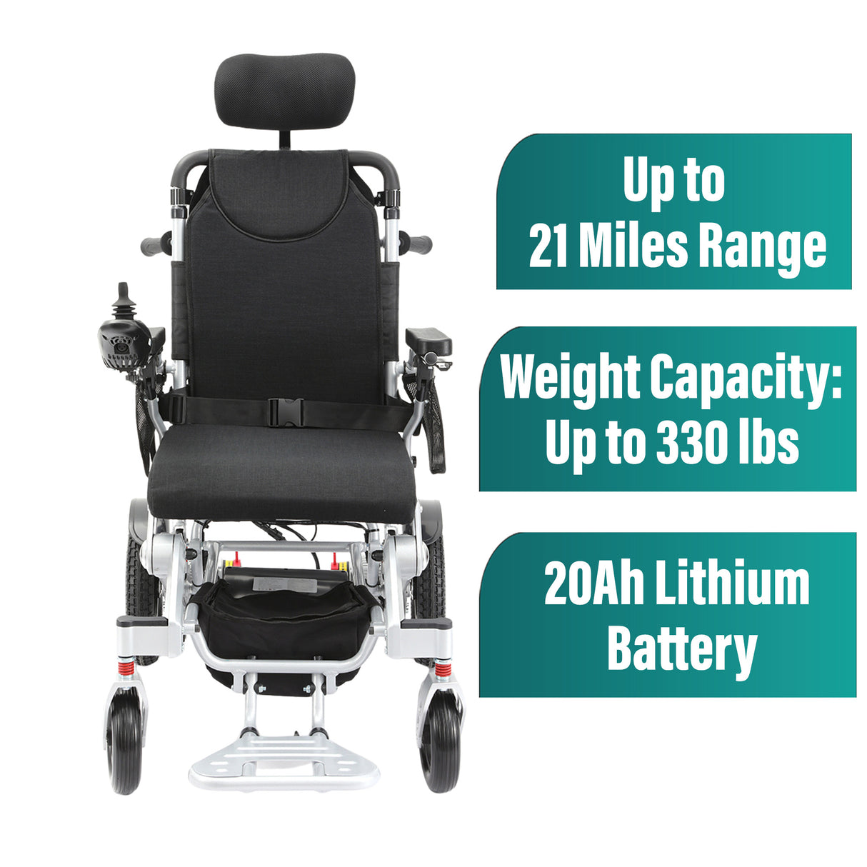 Malisa Mobility MLS-10AR Auto Reclining Electric Wheelchair