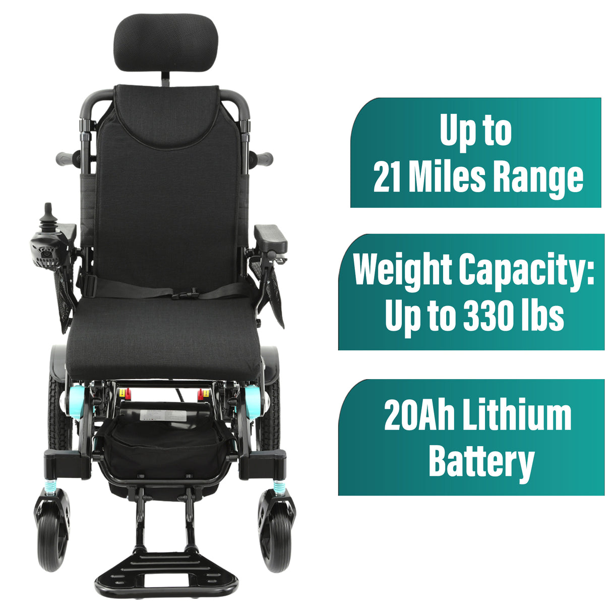 Malisa Mobility MLS-10AR Auto Reclining Electric Wheelchair