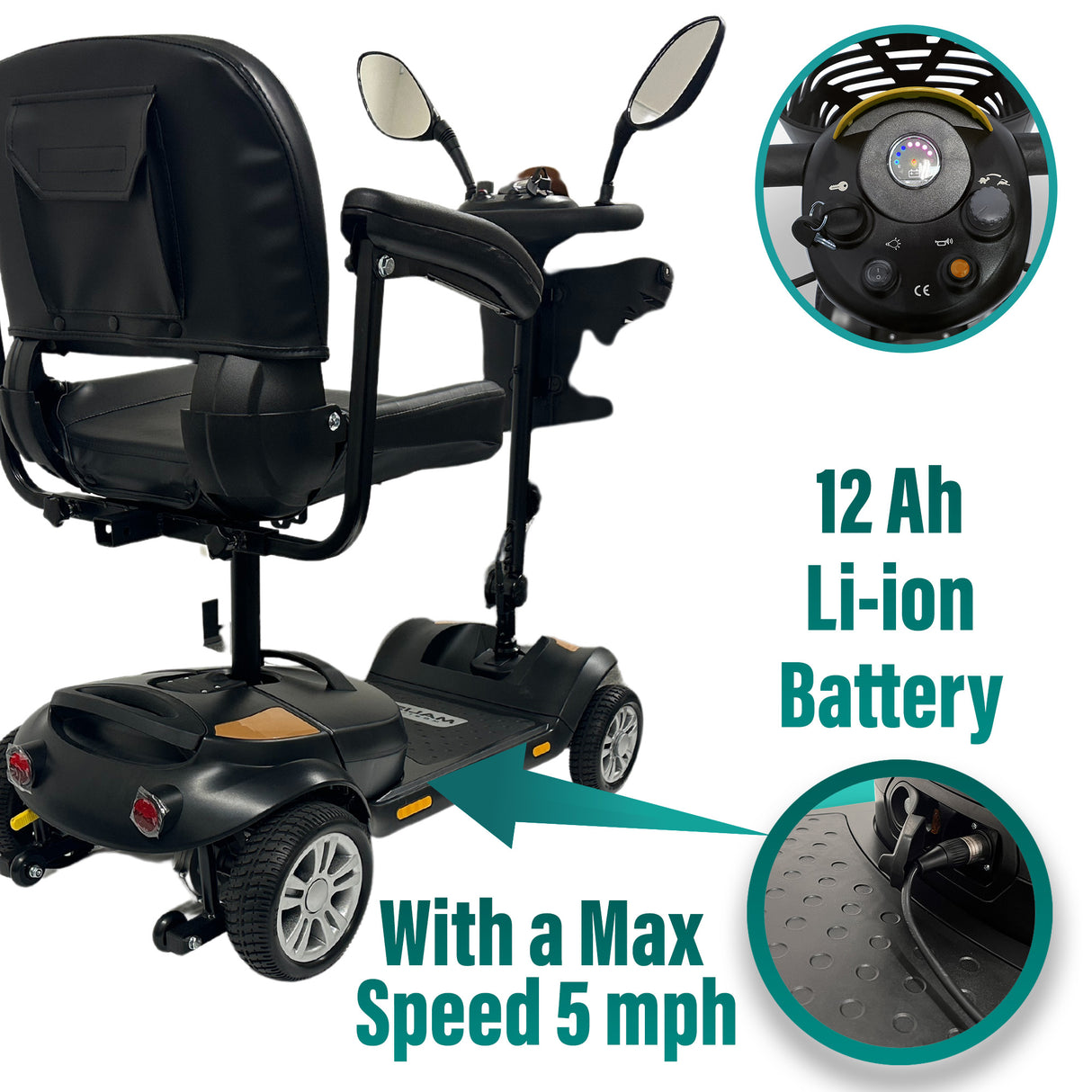 Malisa Mobility 13X Mobility Scooter – 13 Miles Range