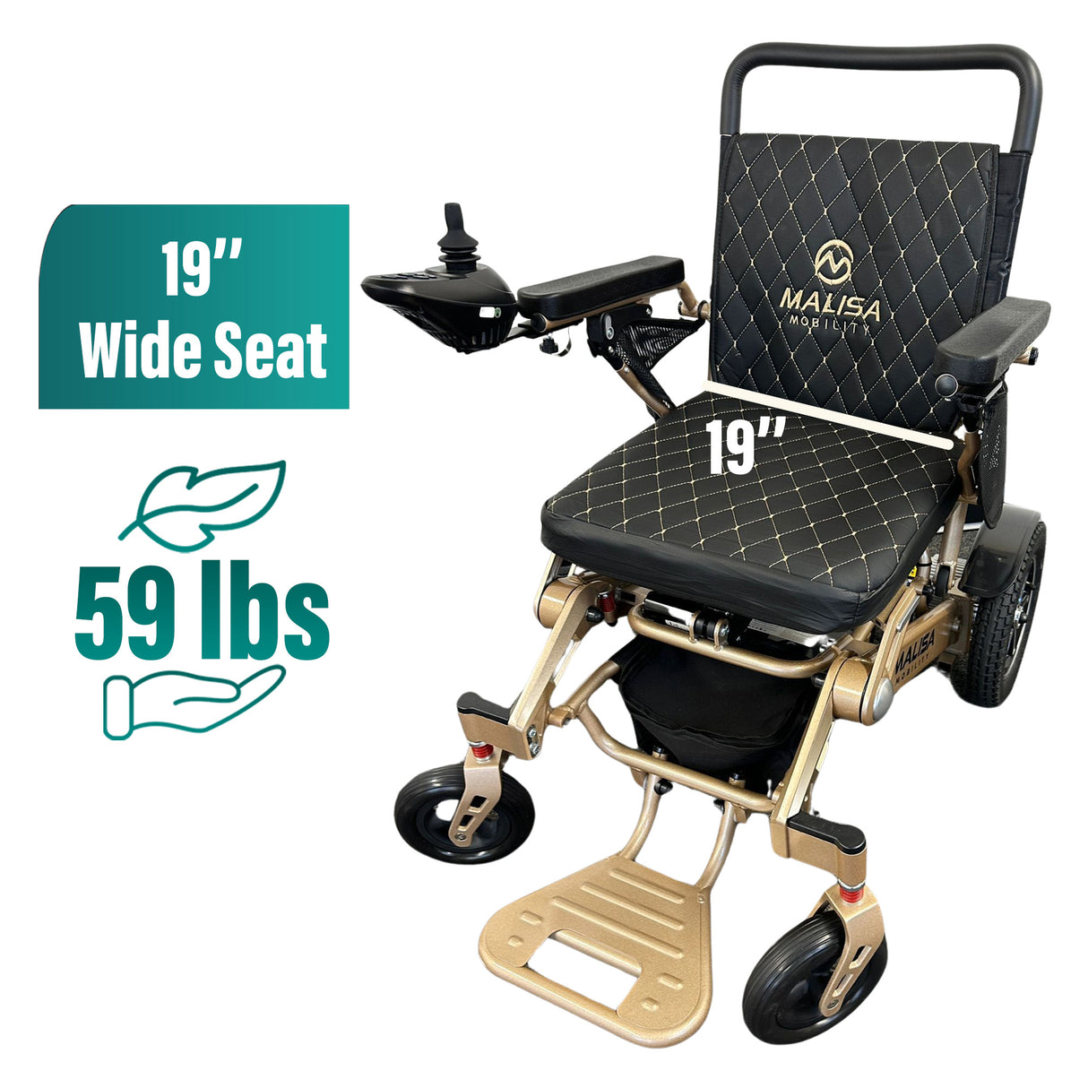 Malisa Mobility Manual Folding Power Wheelchair MLS-10MF