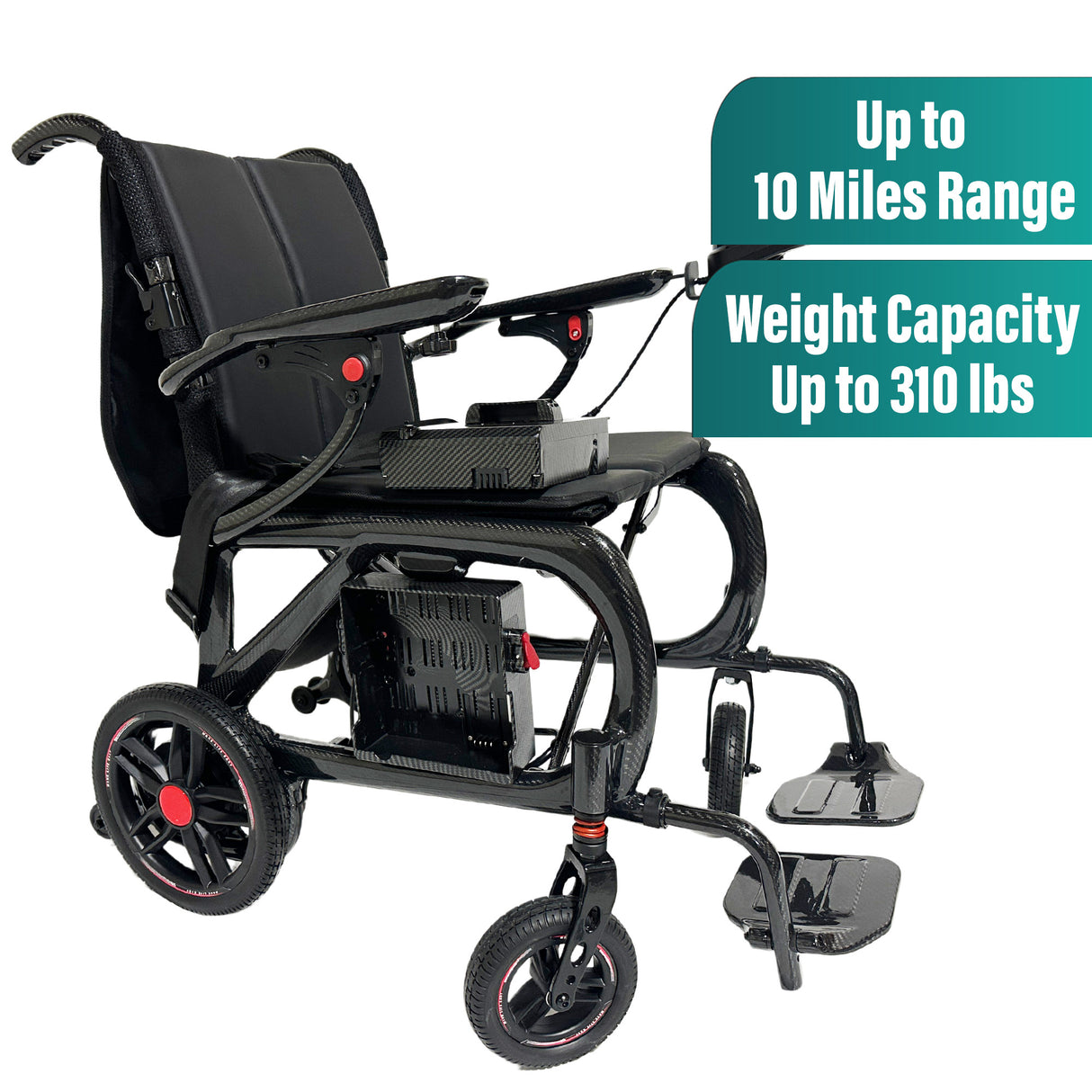 Malisa Mobility MLS20 Ultra-Lightweight Carbon Fiber Electric Wheelchair
