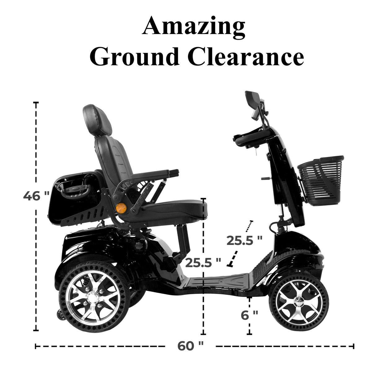 Gladiator 4 Wheel Mobility Scooter – Heavy-Duty Electric Scooter with Long Range