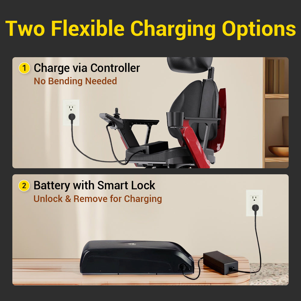 Easwe L10 – Luxury Electric Wheelchair with Adjustable Seat Height