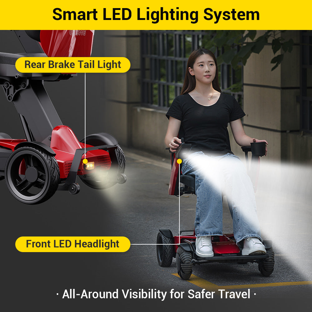 Easwe L10 – Luxury Electric Wheelchair with Adjustable Seat Height