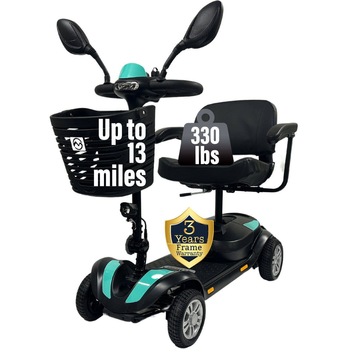 Malisa Mobility 13X Mobility Scooter – 13 Miles Range