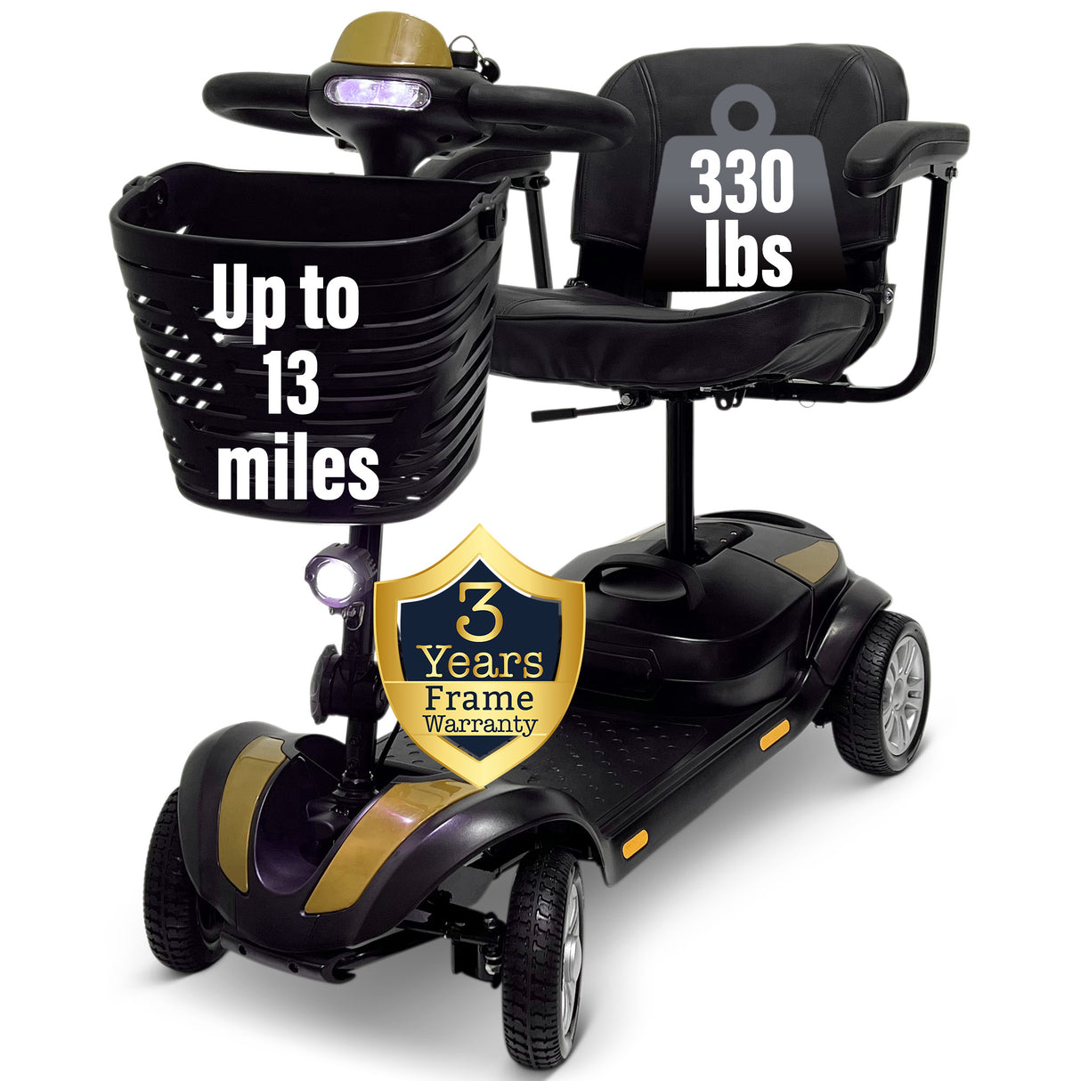 Malisa Mobility 13X Mobility Scooter – 13 Miles Range