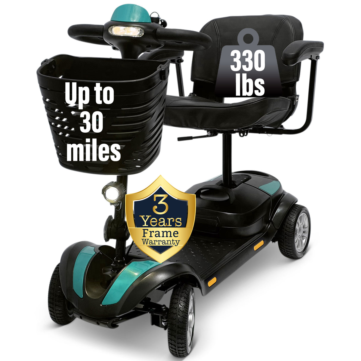 Malisa Mobility 13X Mobility Scooter – 13 Miles Range