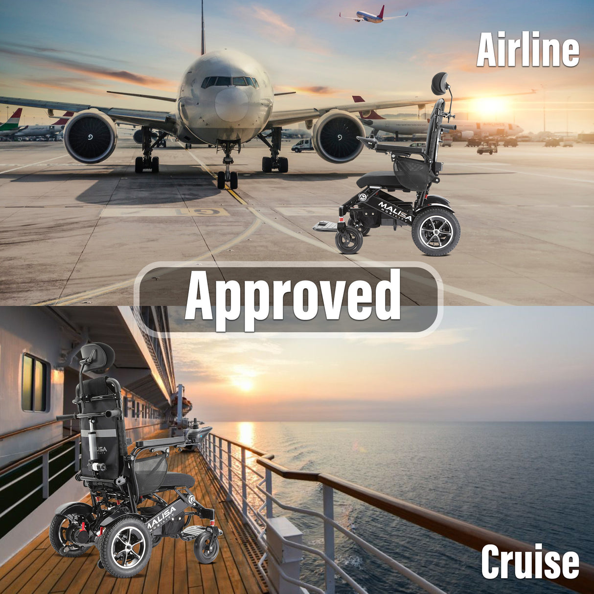 Malisa Mobility MLS-10AR Auto Reclining Electric Wheelchair