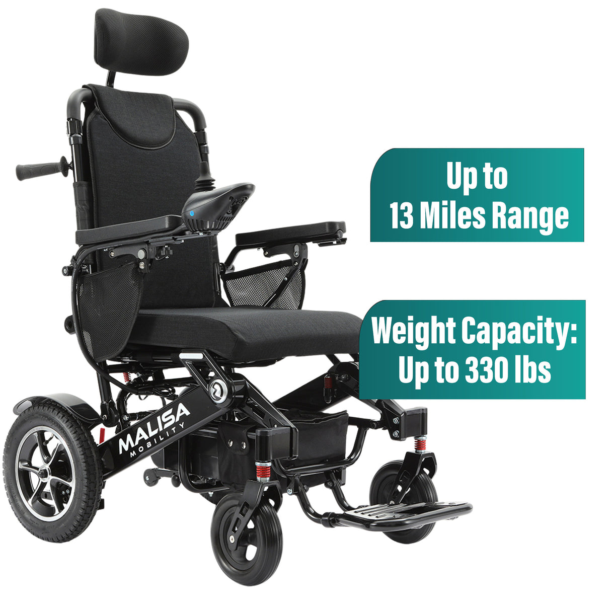 Malisa Mobility MLS-10AR Auto Reclining Electric Wheelchair
