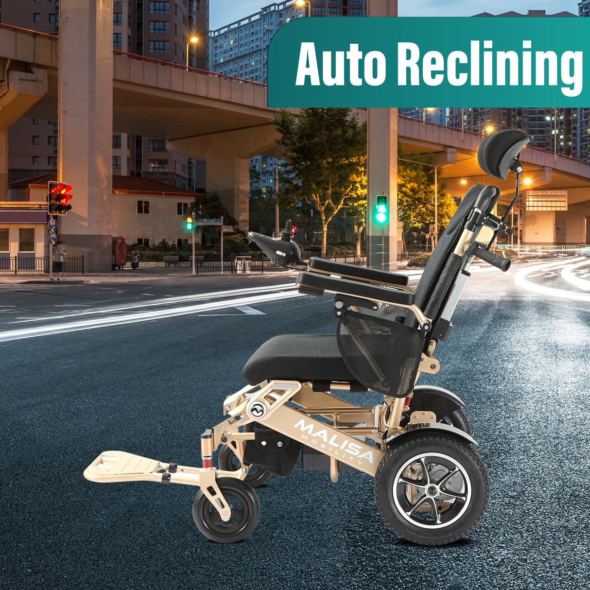 Malisa Mobility MLS-10AR Auto Reclining Electric Wheelchair