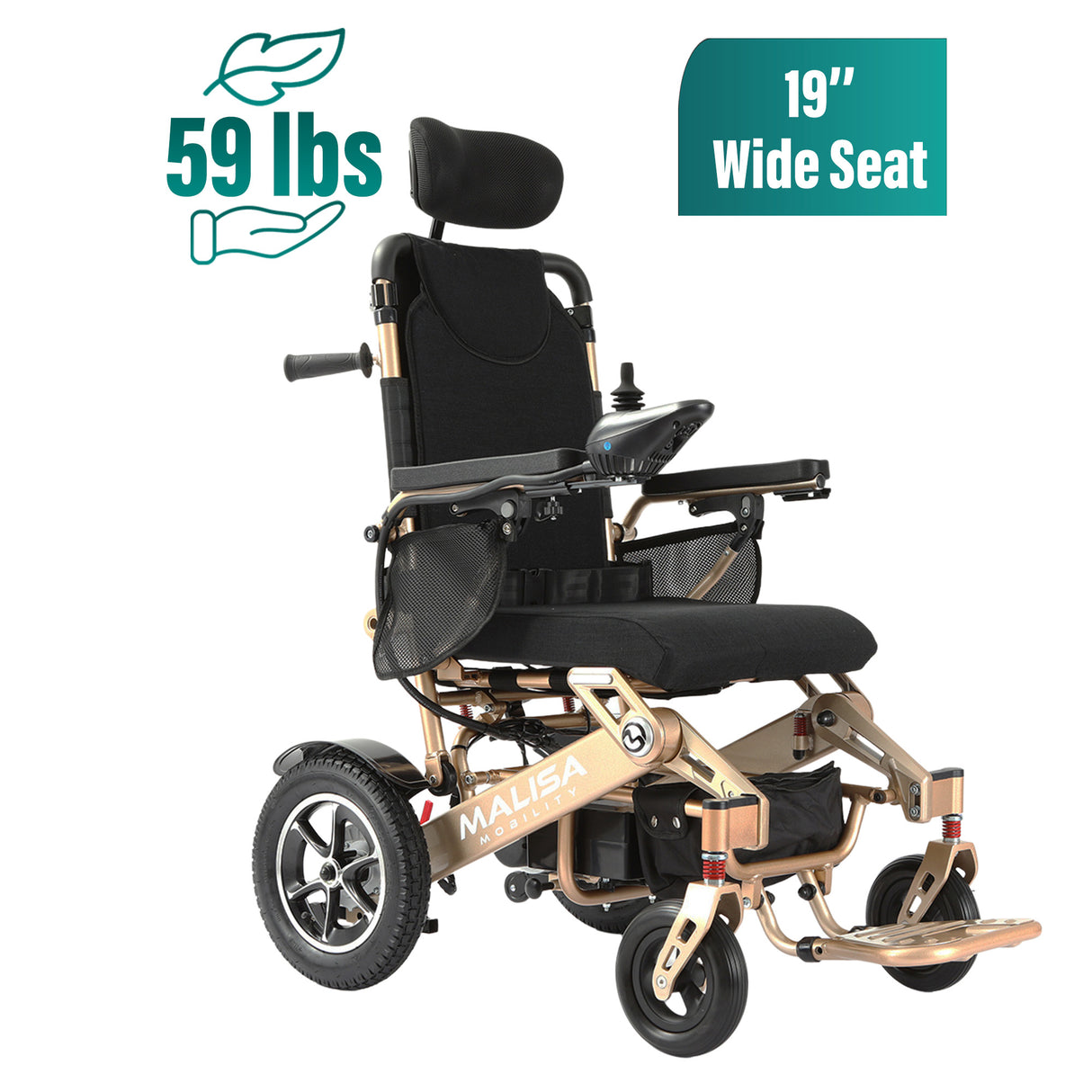 Malisa Mobility MLS-10AR Auto Reclining Electric Wheelchair