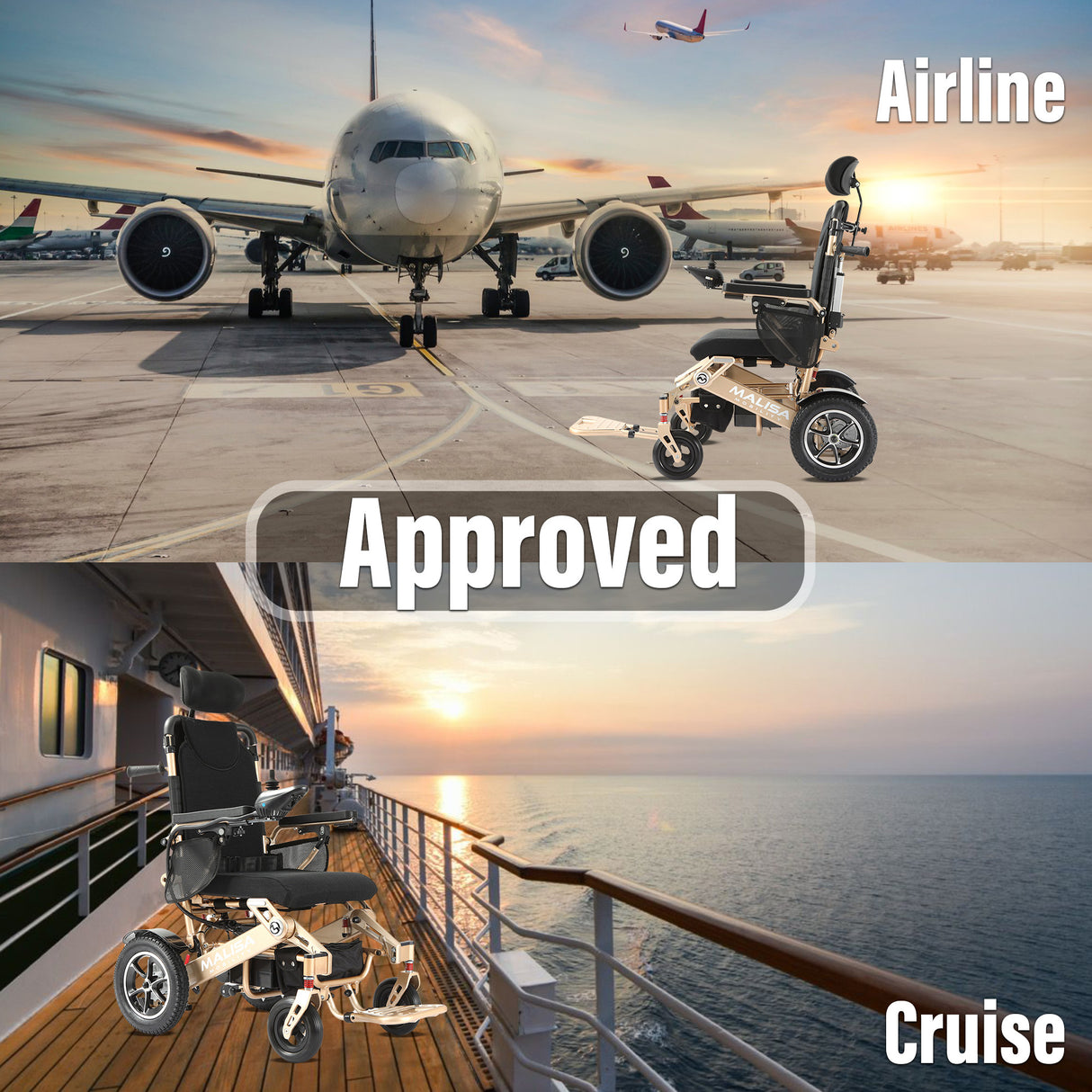 Malisa Mobility MLS-10AR Auto Reclining Electric Wheelchair