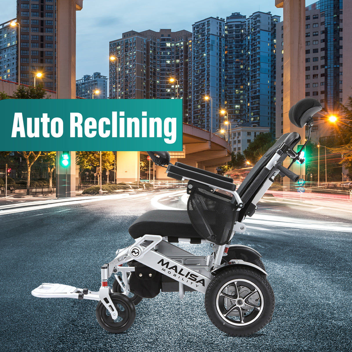 Malisa Mobility MLS-10AR Auto Reclining Electric Wheelchair