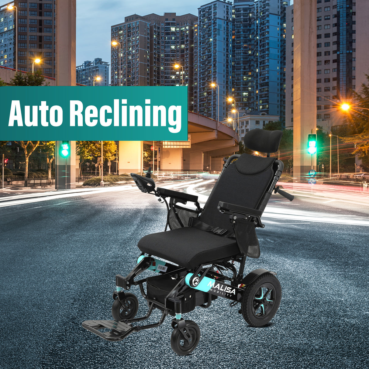 Malisa Mobility MLS-10AR Auto Reclining Electric Wheelchair