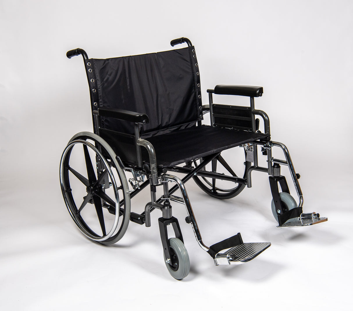 Heavy-Duty Super Folding Wheelchair