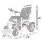 Eagle HD Foldable Heavy-Duty Bariatric Power Wheelchair – 400 lb Capacity & Dual Batteries