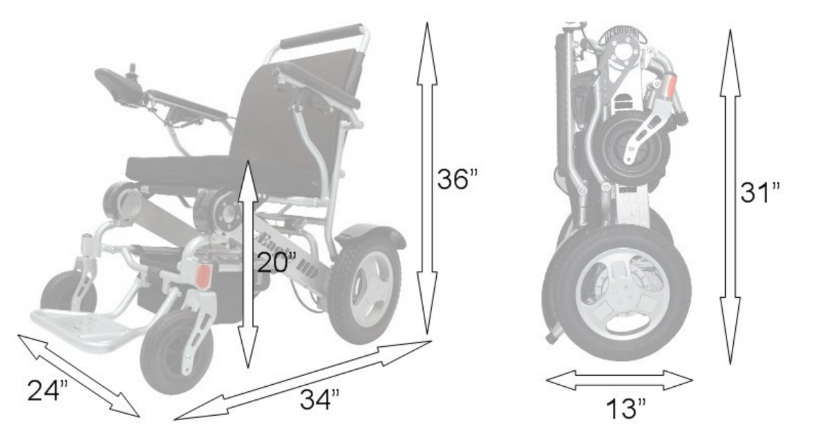 Falcon Ultra-Light Reclining Mobility Chair