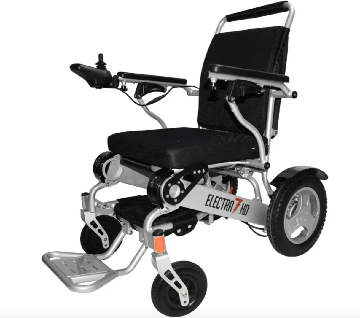 Electra 7 Wide HD Folding Power Wheelchair – 400 lb Capacity, 21" Seat, Lightweight & Portable