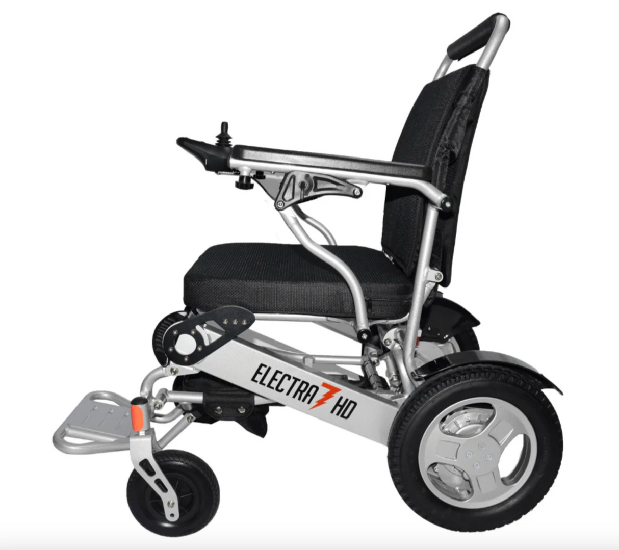 Electra 7 Wide HD Folding Power Wheelchair – 400 lb Capacity, 21" Seat, Lightweight & Portable