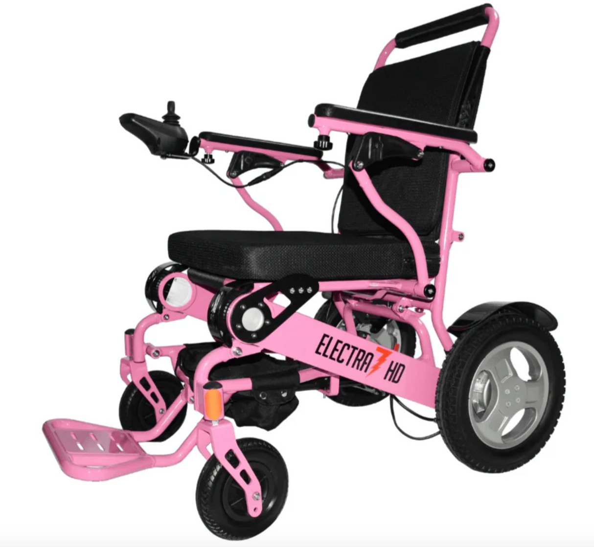 Electra 7 Wide HD Folding Power Wheelchair – 400 lb Capacity, 21" Seat, Lightweight & Portable