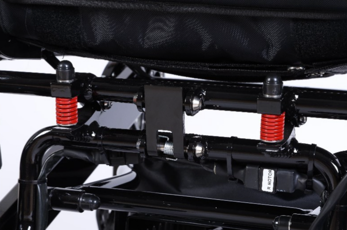 Tech 4 Folding Power Wheelchair – Remote Control, Lightweight, All-Terrain, 59 lbs Frame