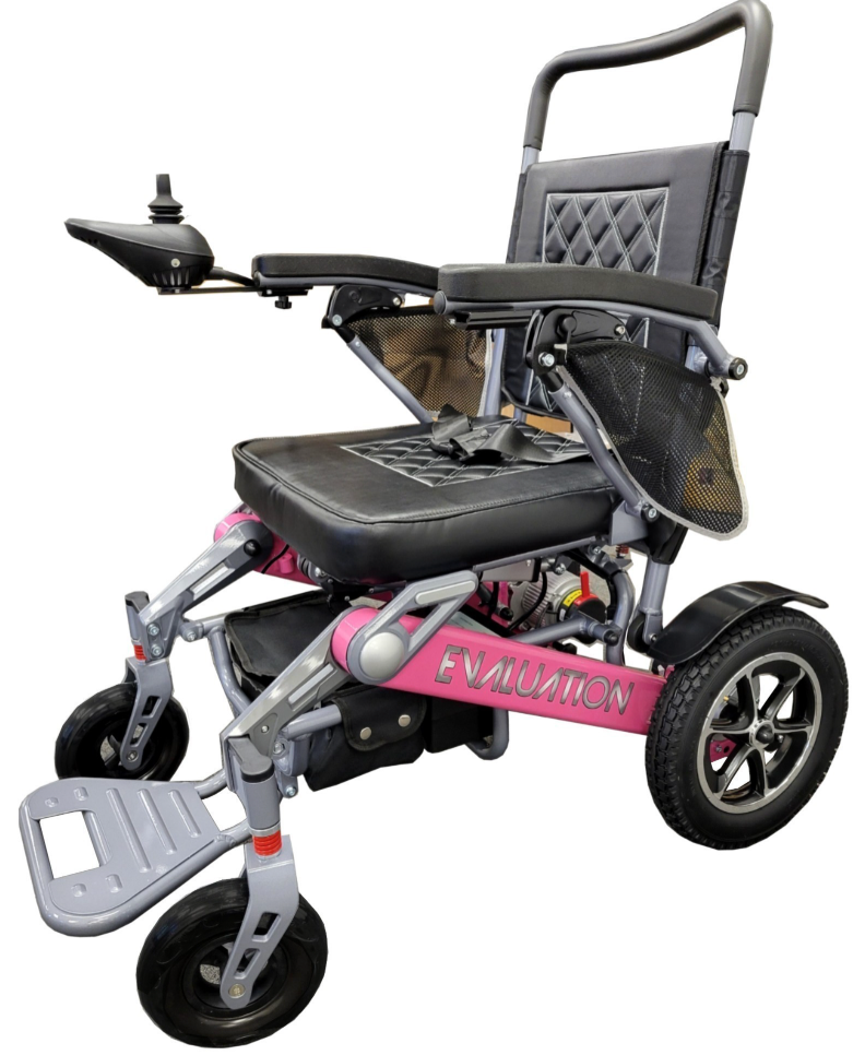 Evolution AutoFold Power Wheelchair – Remote Control, Automatic Folding, 400 lb Capacity, Full Suspension