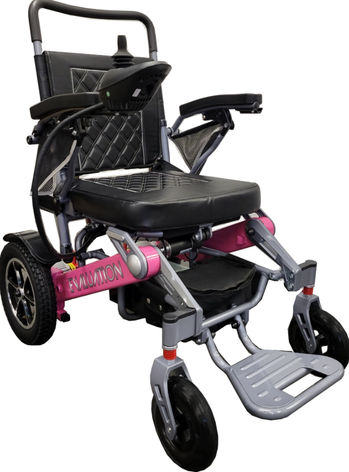 Evolution AutoFold Power Wheelchair – Remote Control, Automatic Folding, 400 lb Capacity, Full Suspension