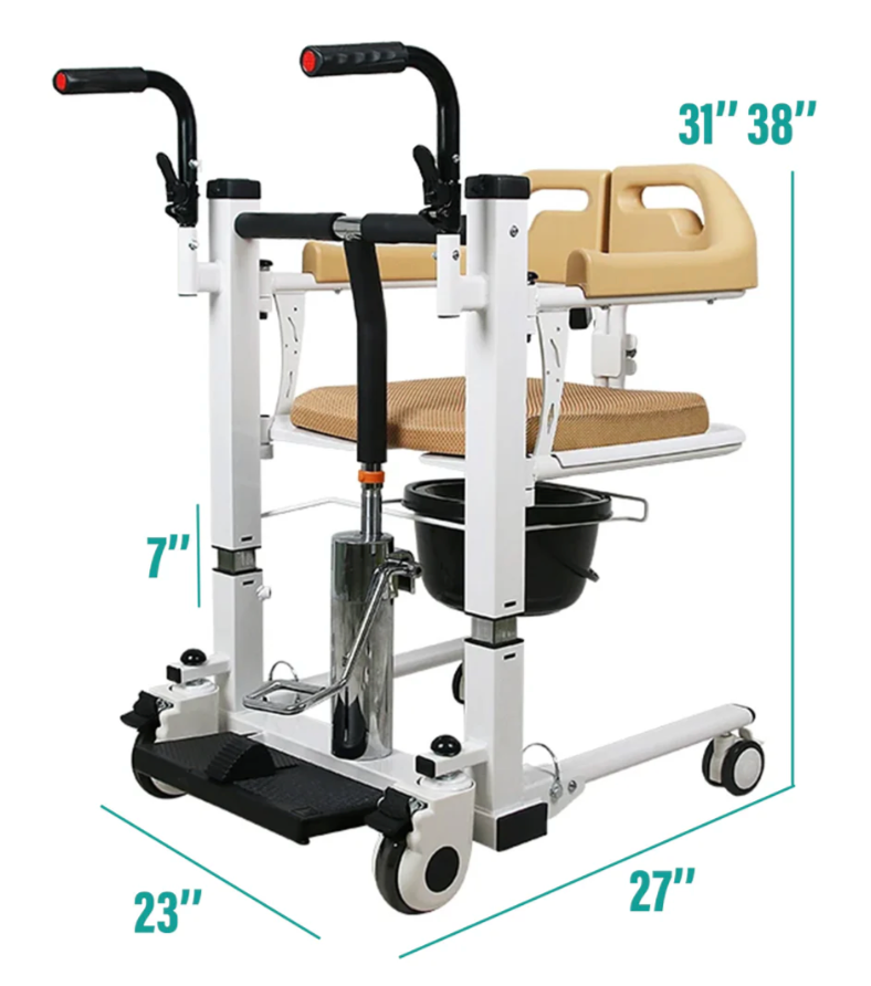MLS Hydraulic Transfer Chair for Elderly and Disabled
