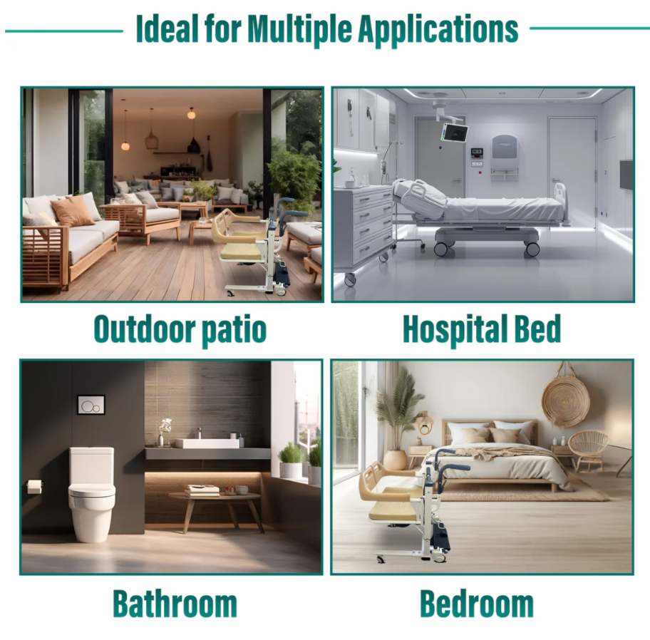 MLS Hydraulic Transfer Chair for Elderly and Disabled
