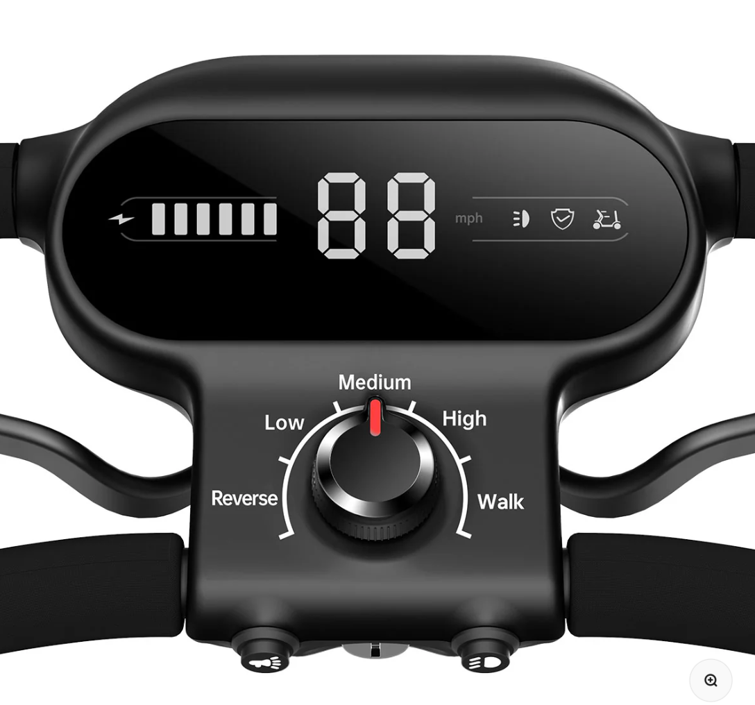 Paiseec S1 4-Wheel Mobility Scooter – 25 Mile Range, 6 MPH, Smart Safety System