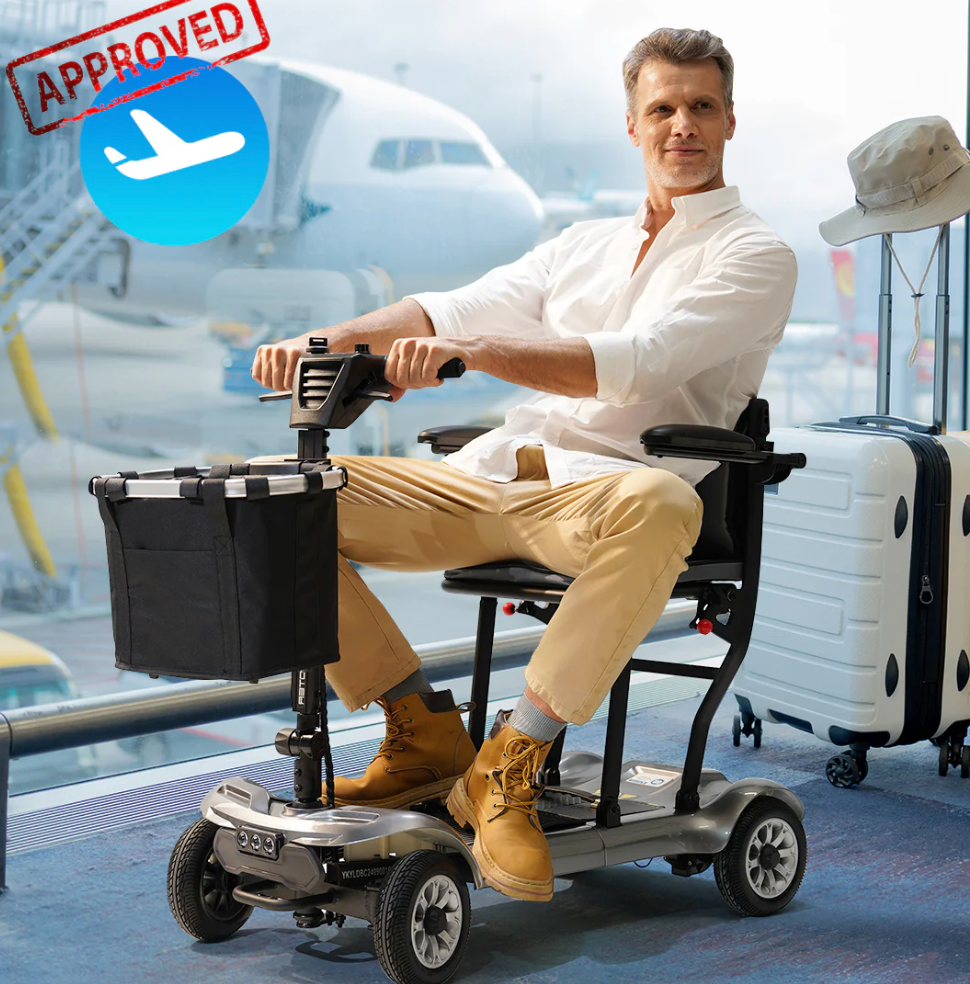 Paiseec D3 Lightweight Mobility Scooter – Ultra-Portable with Dual Battery Power