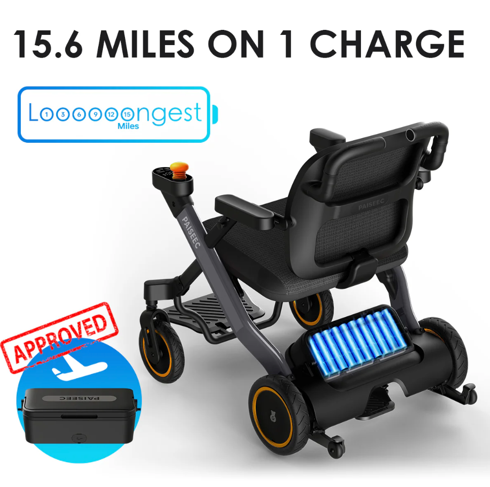 Paiseec W3 3-in-1 Electric Wheelchair – Lightweight, Foldable & Ultra Versatile