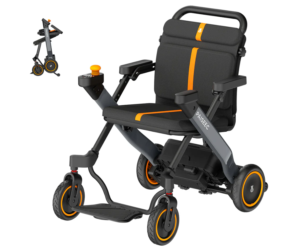 Paiseec W1 2-in-1 Electric Wheelchair – Lightweight, Foldable &Travel-Ready