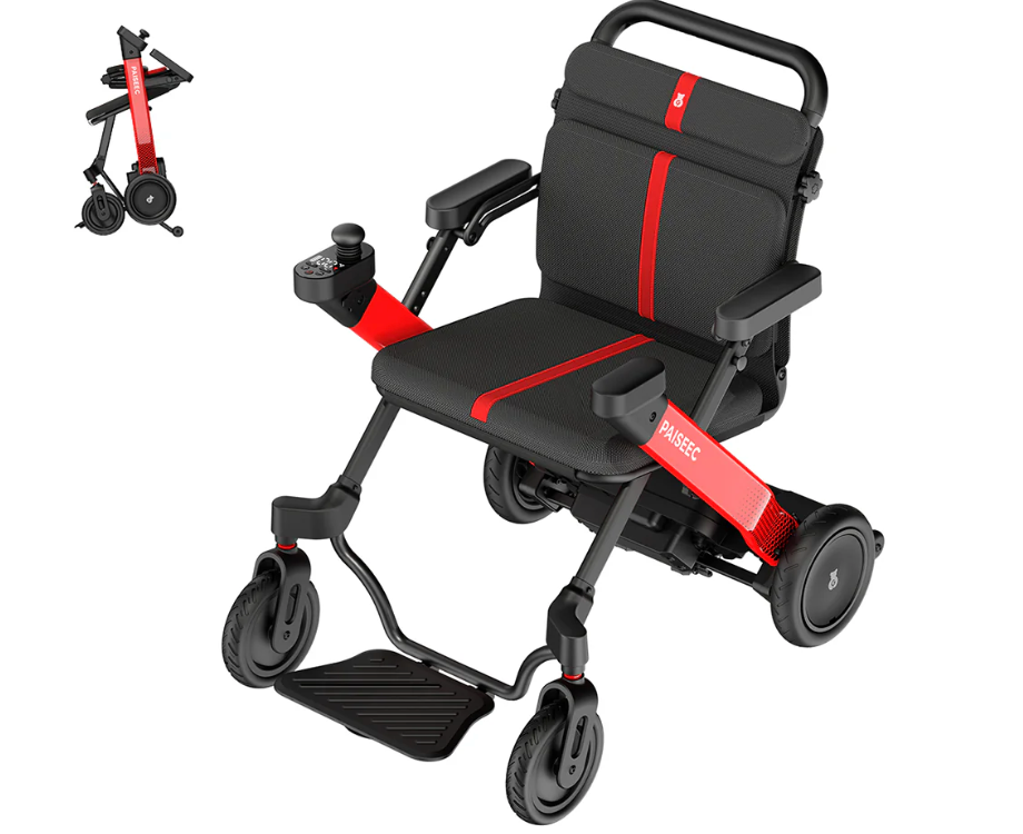 Paiseec W1 2-in-1 Electric Wheelchair – Lightweight, Foldable &Travel-Ready