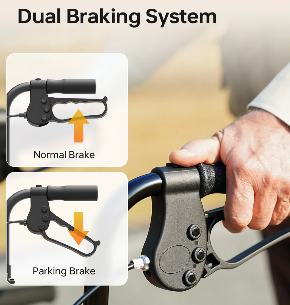 Paiseec R1 2-in-1 Rollator Walker – Lightweight, Foldable & Versatile Support