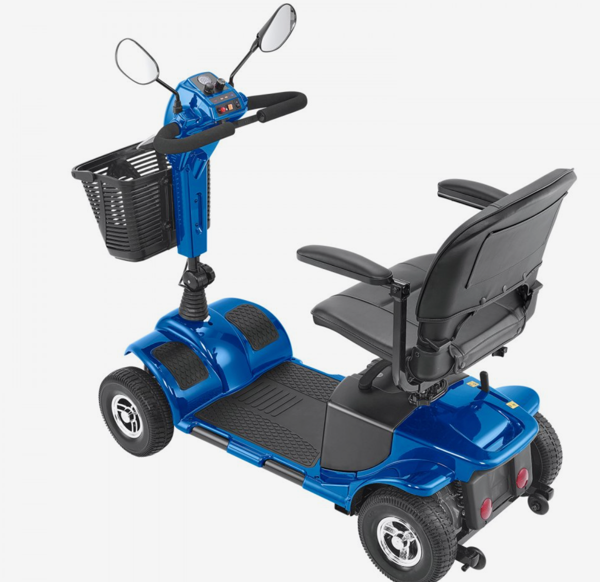 VEVOR Heavy-Duty 4-Wheel Folding Mobility Scooter for Adults & Seniors – Long Range, All-Terrain, 265lb Capacity