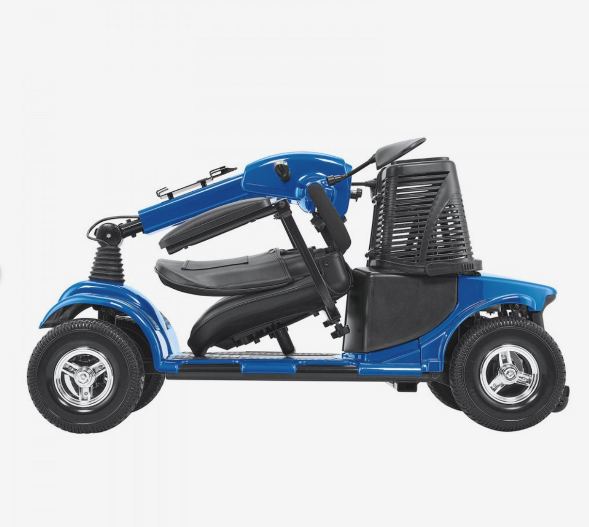 VEVOR Heavy-Duty 4-Wheel Folding Mobility Scooter for Adults & Seniors – Long Range, All-Terrain, 265lb Capacity