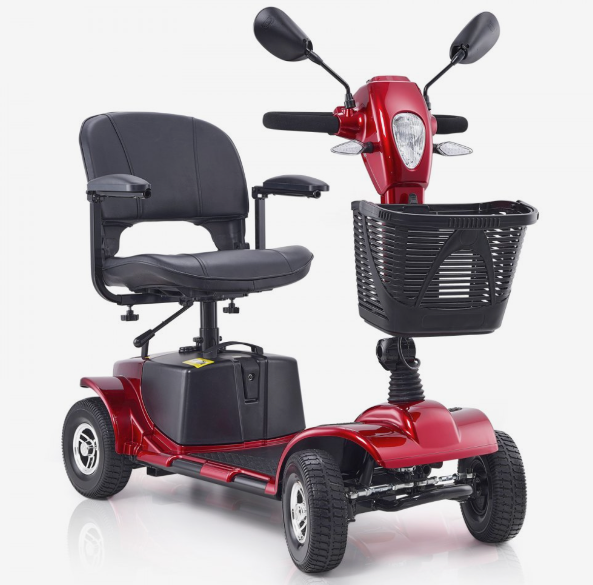 VEVOR Heavy-Duty 4-Wheel Folding Mobility Scooter – Long Range, All-Terrain, 265 lbs Capacity