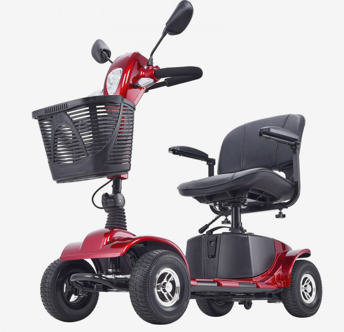 VEVOR Heavy-Duty 4-Wheel Folding Mobility Scooter – Long Range, All-Terrain, 265 lbs Capacity
