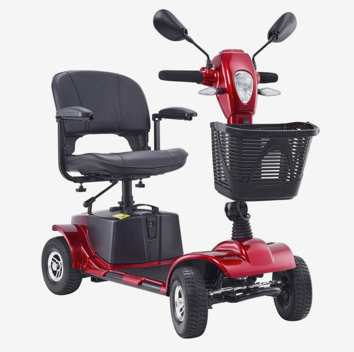VEVOR Heavy-Duty 4-Wheel Folding Mobility Scooter – Long Range, All-Terrain, 265 lbs Capacity