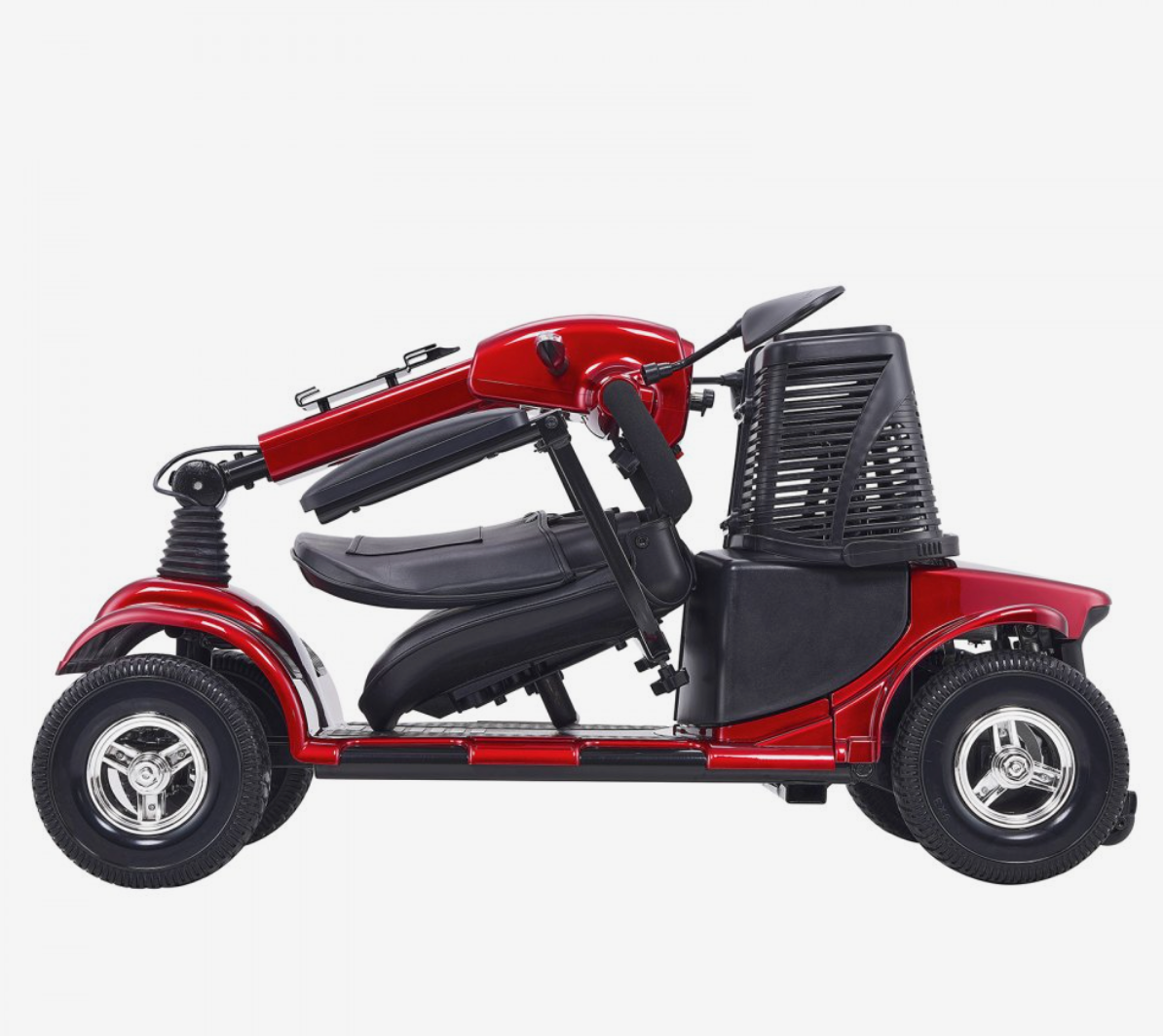 VEVOR Heavy-Duty 4-Wheel Folding Mobility Scooter – Long Range, All-Terrain, 265 lbs Capacity