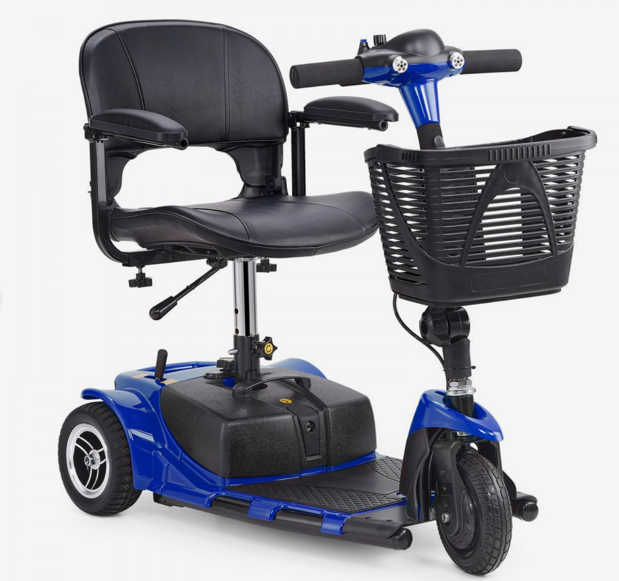 VEVOR 3-Wheel Folding Mobility Scooter for Seniors – 12 Mile Range, 265 lbs Capacity, Lightweight & Travel-Ready