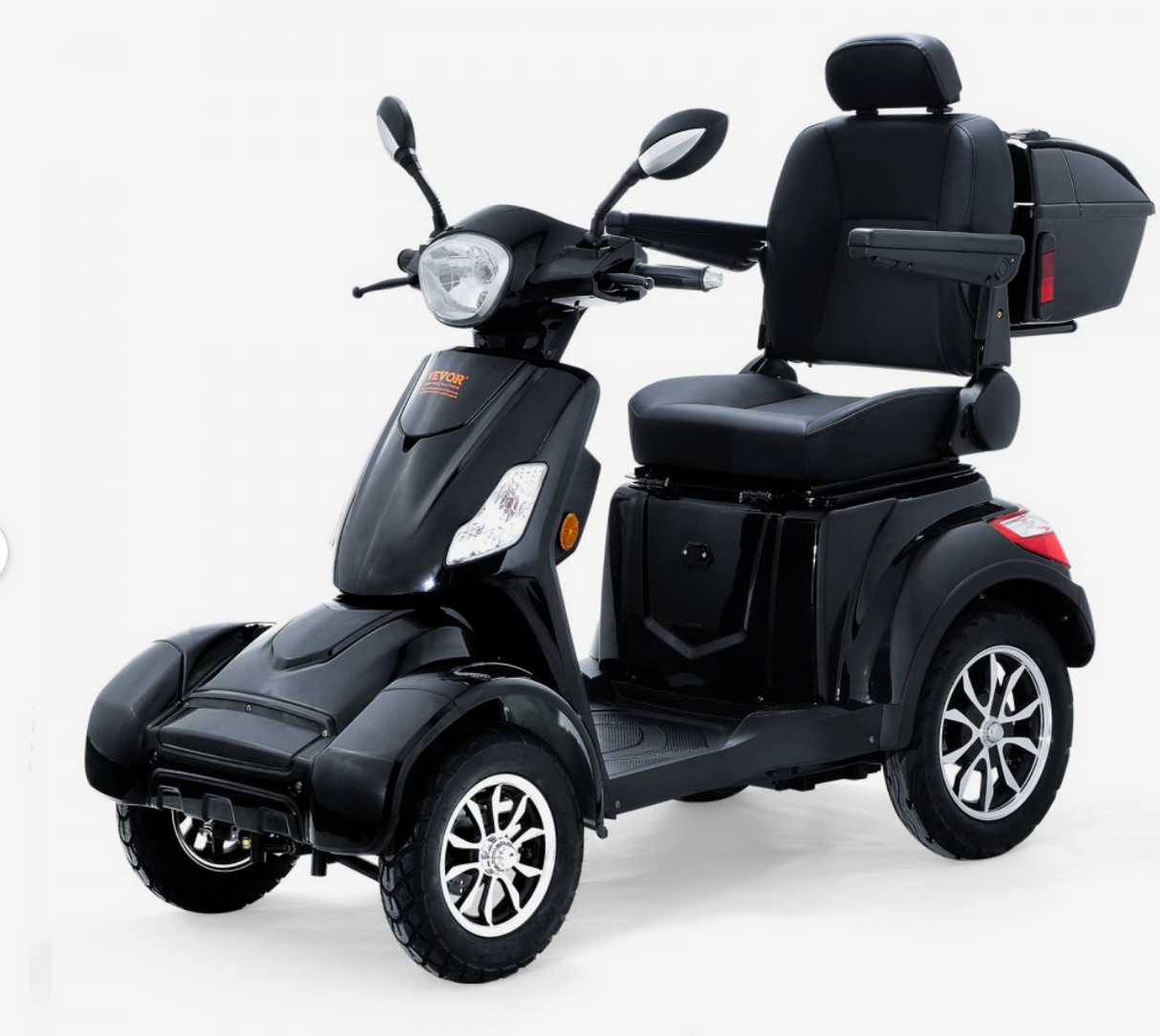 VEVOR Heavy-Duty 4-Wheel Mobility Scooter – 800W Motor, 31-Mile Range, 500 lbs Capacity, All-Terrain Design