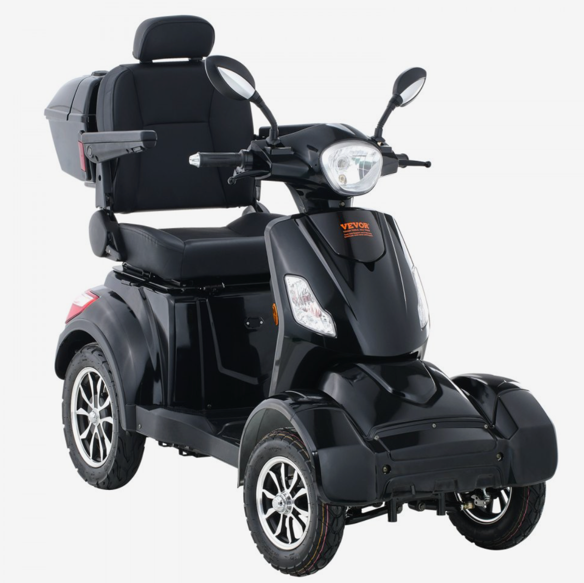 VEVOR Heavy-Duty 4-Wheel Mobility Scooter – 800W Motor, 31-Mile Range, 500 lbs Capacity, All-Terrain Design