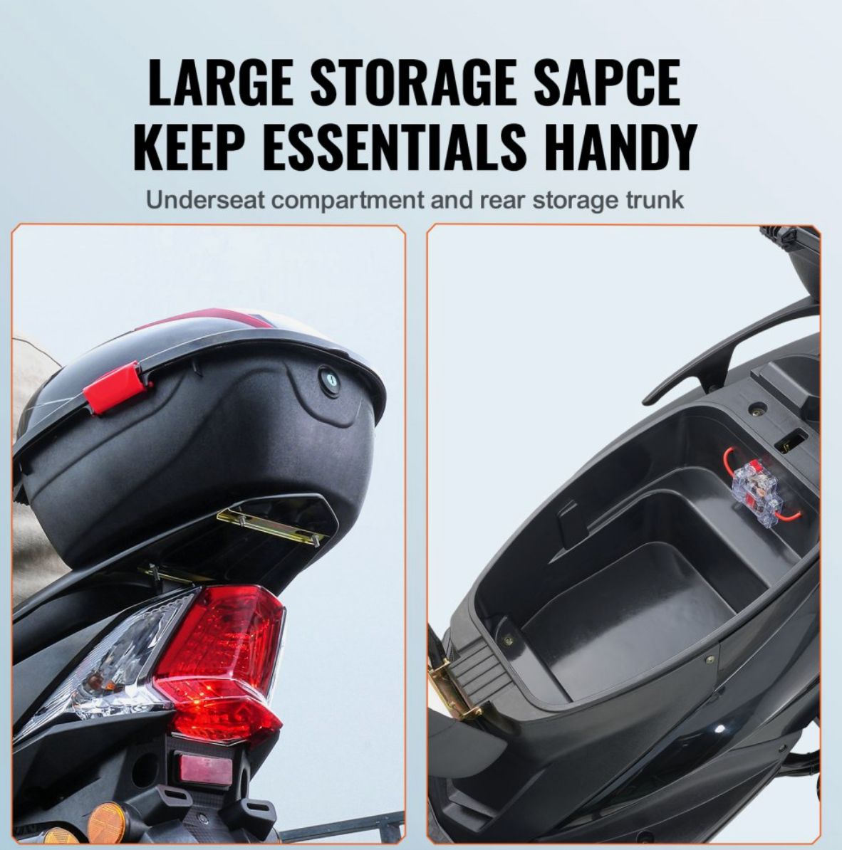 VEVOR Heavy-Duty 4-Wheel Mobility Scooter – 500W Motor, 40-Mile Range, 450 lbs Capacity, All-Terrain Design