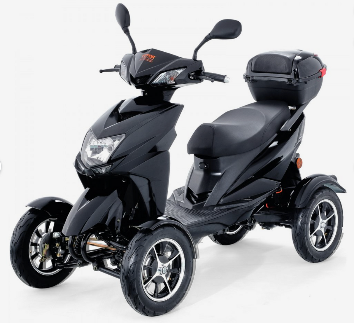 VEVOR Heavy-Duty 4-Wheel Mobility Scooter – 500W Motor, 40-Mile Range, 450 lbs Capacity, All-Terrain Design