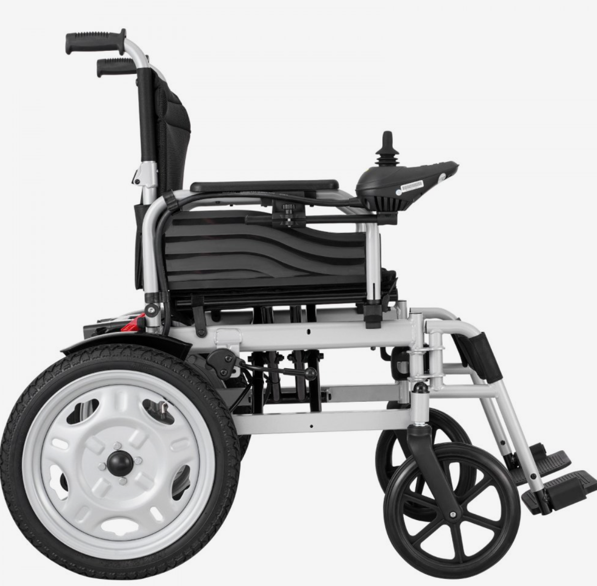 VEVOR Foldable Electric Wheelchair – 17.5" Seat Width, 265 lbs Capacity, 12.5 Mile Range, Adjustable Backrest, All-Terrain Tires
