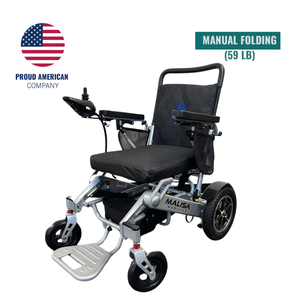 Malisa Mobility Manual Folding Power Wheelchair MLS-10MF